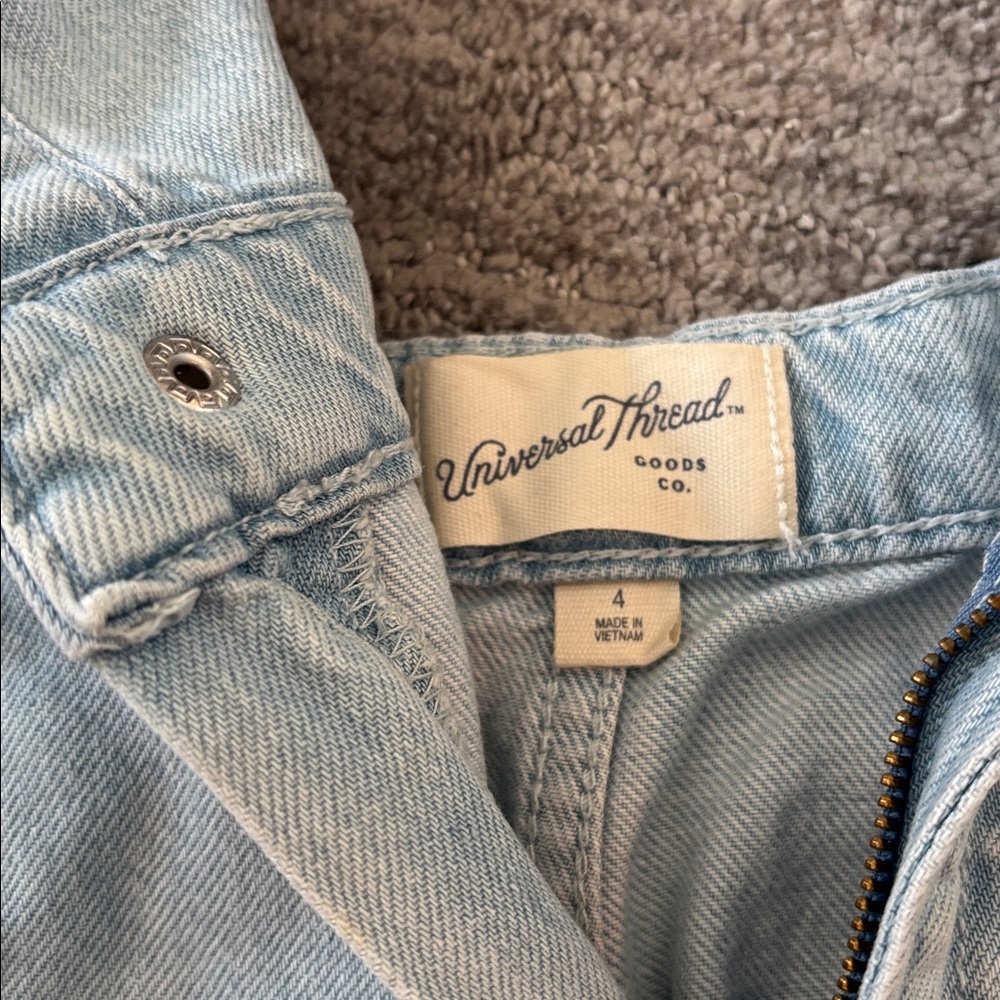 Universal Thread Light Blue Denim Halter Maxi Dress size 4 - Picture 7 of 11